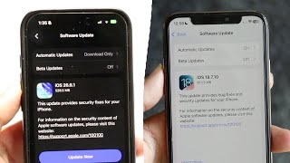 iOS 26.6.1 Vs iOS 18.7.10! (Comparison) (Review)