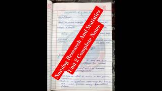 Nursing Research And Statistics Unit 2 Complete Notes #nursingresearch