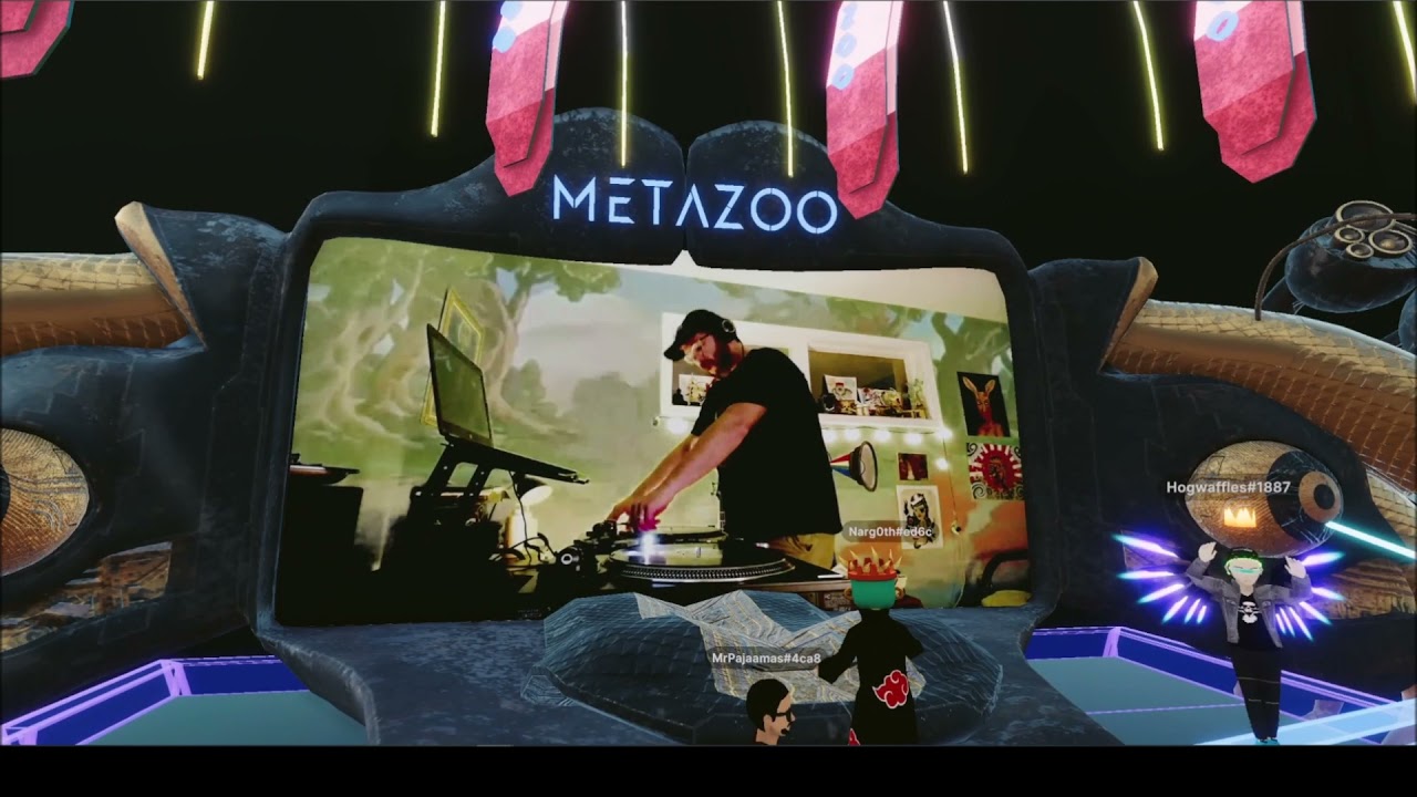 Decentraland METAZOO INTERNATIONAL METROPOLIS TECHNO PARTY  im Mana Metaverse @iZoo thx