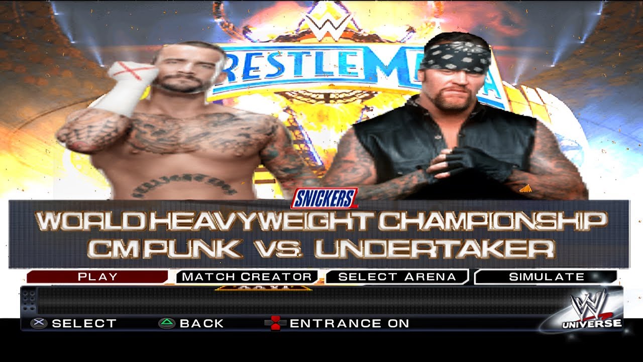 Cm Punk vs Undertaker Wrestlemania smackdown vs raw 2024 YouTube