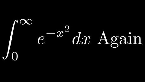 Feynman Integration Example 63 - The Gaussian Integral Again
