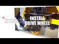 [STAXX] Lithium pallet truck - 1 min to replace drive wheel