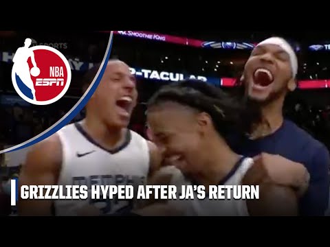 'I'M A DOG' 😤 - Ja Morant is HYPED after his HUGE performance in return with Grizzlies | NBA on ESPN