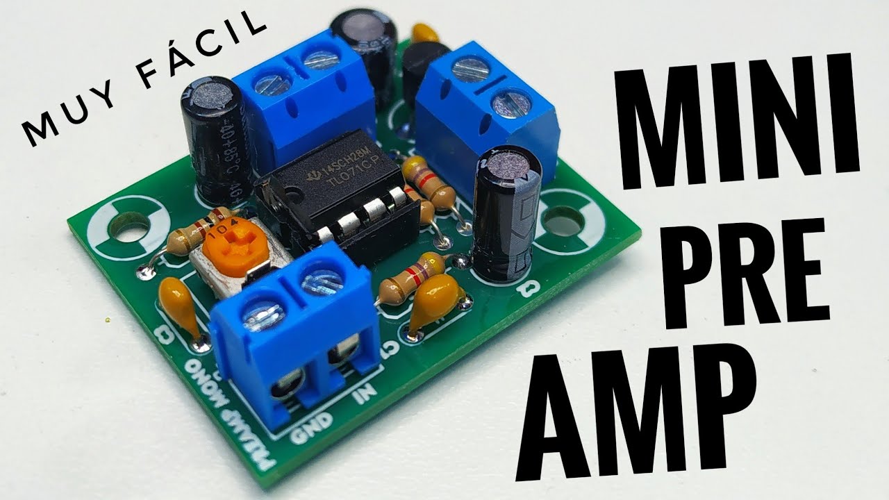 PCB Mini PREAMPLIFICADOR con Ganancia VARIABLE | JLCPCB