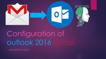 How to Configure Gmail Account in Outlook 2016 | IMAP | POP | Outlook 2010,2013,2016  | SBS