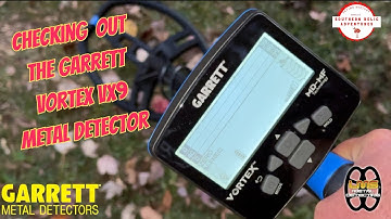New Garrett Vortex VX9 Metal Detector Screen and Elevated Nail Test