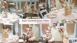 Legit High End Hacks! DIY Dollar Tree Wood Boxes Centerpiece | Cute Baby Shower Bear Theme Decor