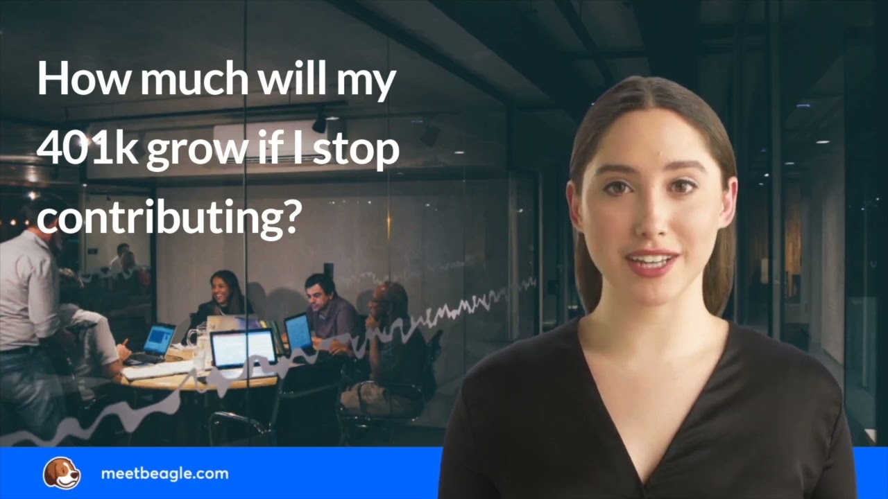 How much will my 401k grow if I stop contributing?