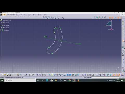 Catia v5 basic 2D drawing tool