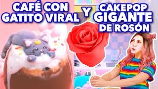 CAFÉ CON GATITO VIRAL Y CAKE POP GIGANTE. Episodio doble de EXPECTATIVA/REALIDAD