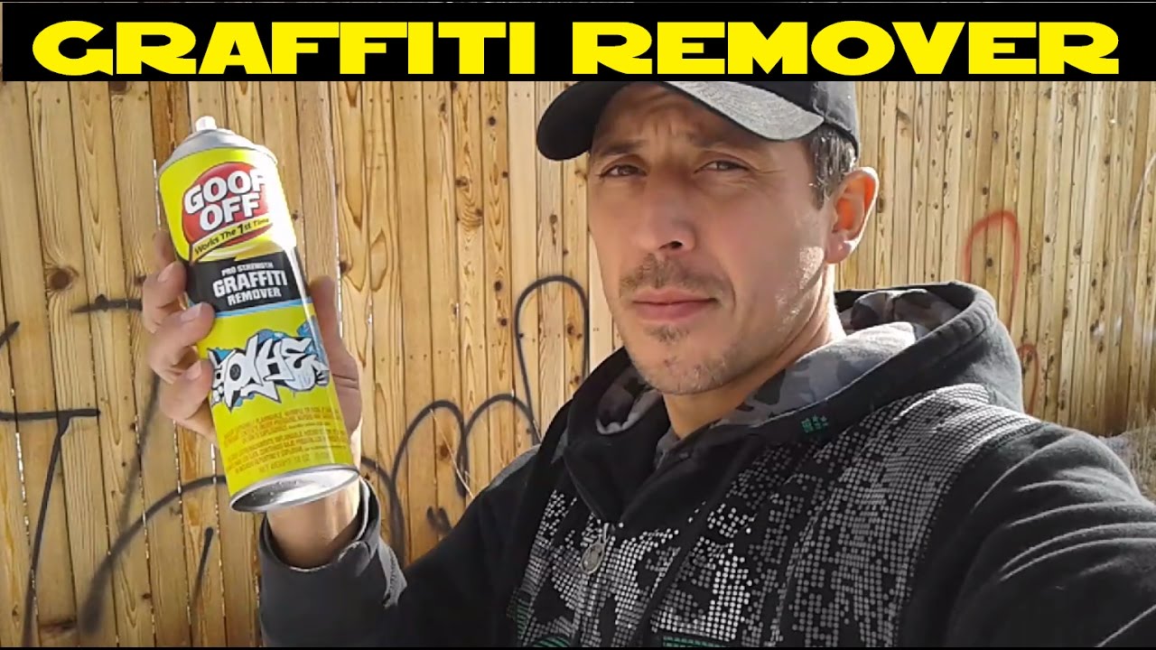How to remove Graffiti easy with GOOF OFF 