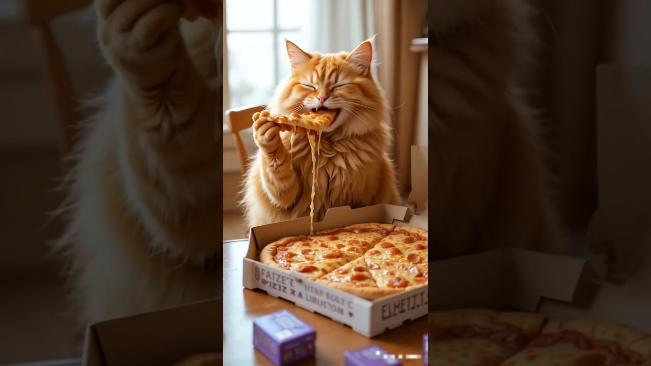 Ai Orange Cat Funny Catvideo Aicat Cartoon Peppapig Cocomelon Animals Catcooking Cute
