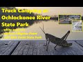 Ochlockonee River State Park and Bald Point State Park, Solo Female Camper, Truck Bed Camping