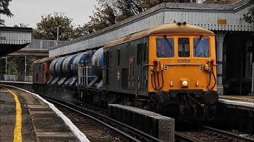 GBRf (BR Blue) class 73201 & 73141 TnT passing through Broadstairs with 3W74 RHTT 28/09/20