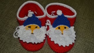 Новогодние пинетки (Christmas booties) Новогодние пинетки (Christmas booties)