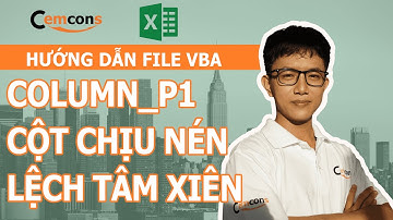 Cemcons.VBA #04 - File VBA Tính toán Cột chịu nén Lệch tâm xiên (Lọc nội lực, cốt thép, cốt đai)