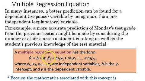 9.4 Multiple Regression