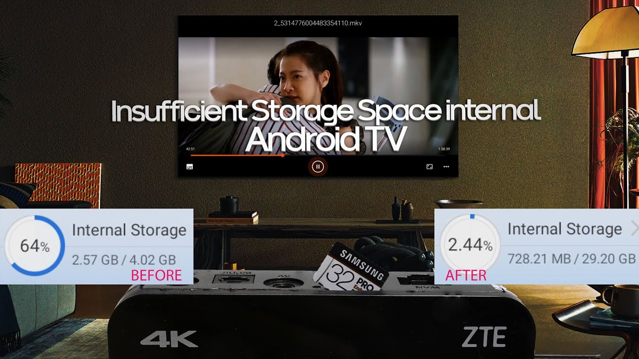 Android TV Insufficient Storage Space internal memory penuh di Android