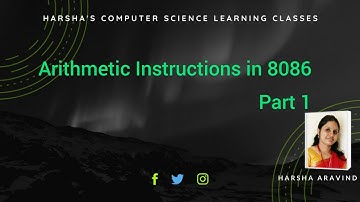 Arithmetic Instructions in 8086