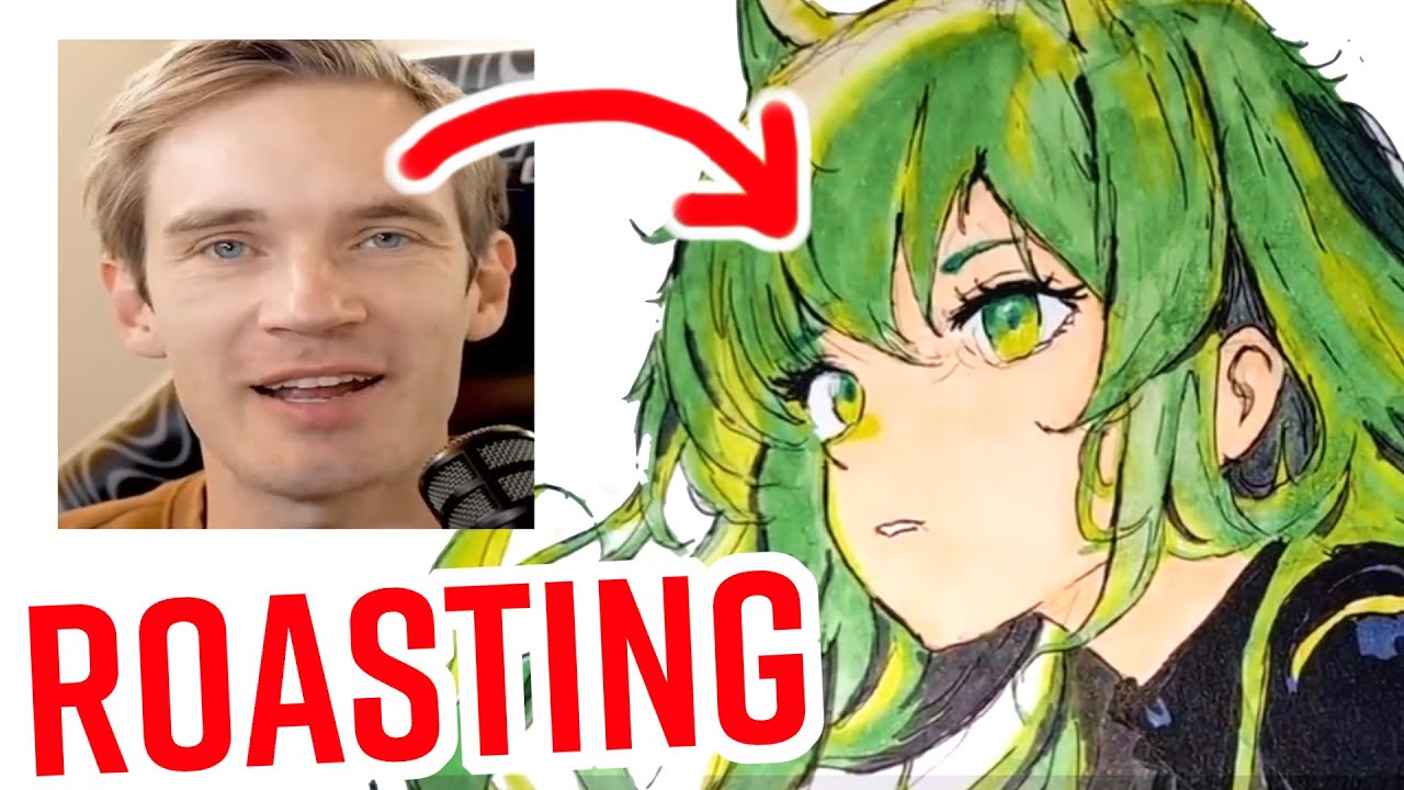 ⁣ROASTING PEWDIEPIE'S ART (as an artist)