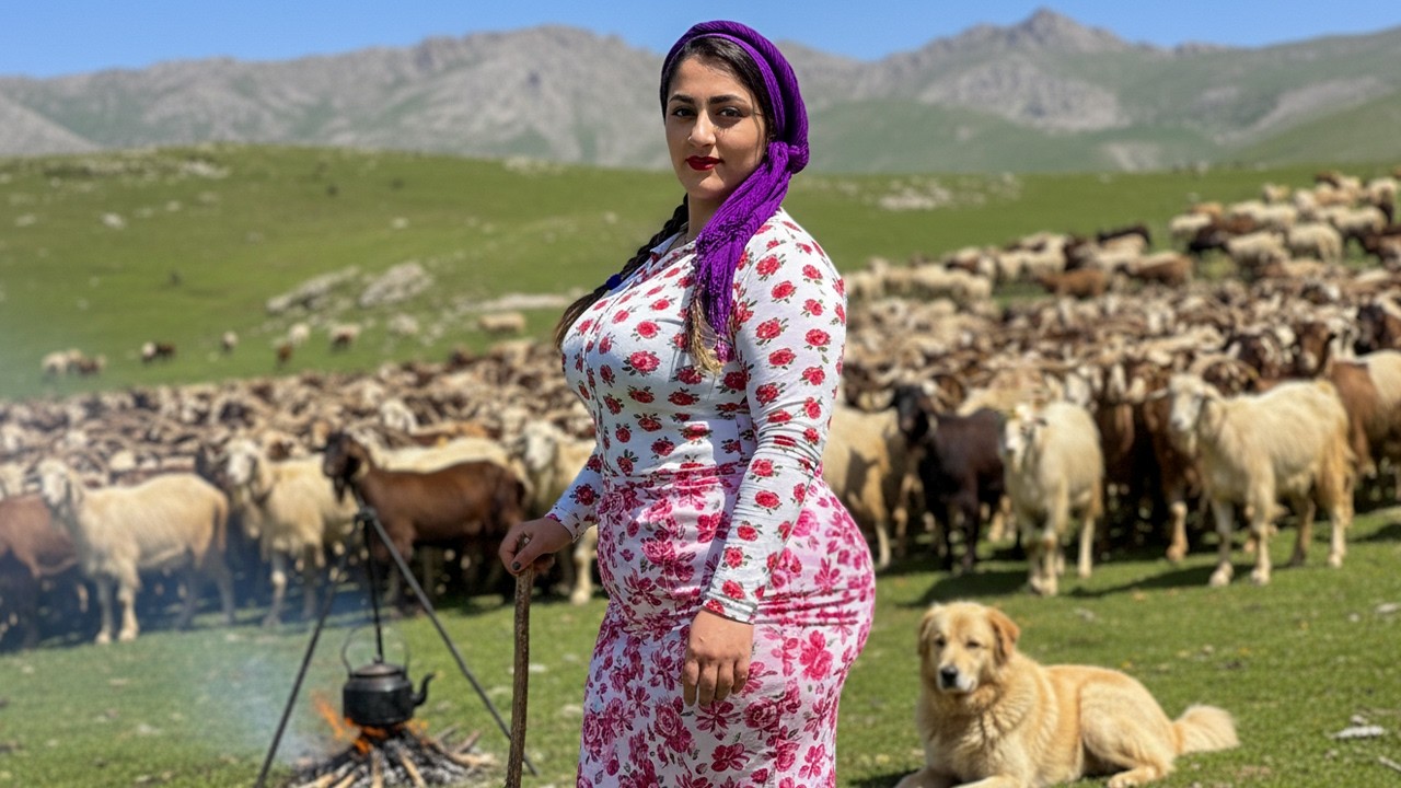 Iran Nomadic Daily Life | Village and Mountain Routine in the Alborz Mountains