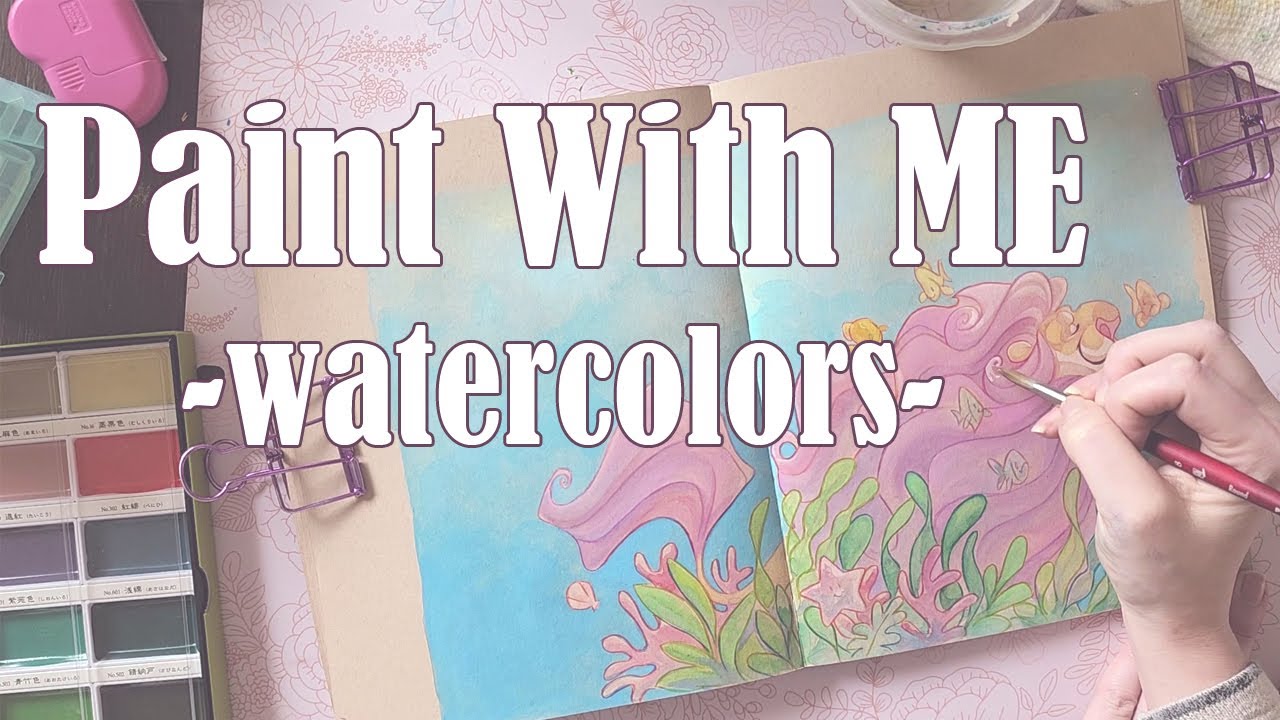 Paint With Me (Watercolor Time Lapse) YouTube