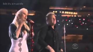 Christina Aguilera & Rascalflatts at the ACMs 2015