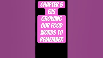 EVS class 5 chapter growing our food #youtubeshorts #viralvideo