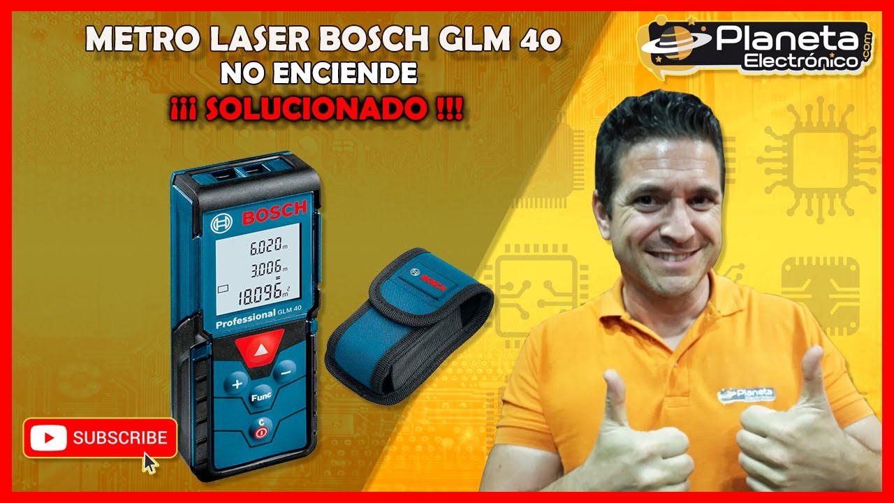 Metro láser no funciona. roto por guardar con las pilas puestas. BOSCH GLM  40 ¡SOLUCIONADO! 