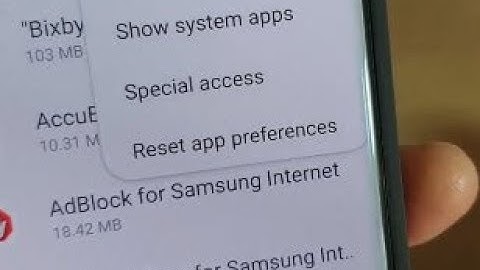 Galaxy S10 / S10+: How to Reset App Preferences