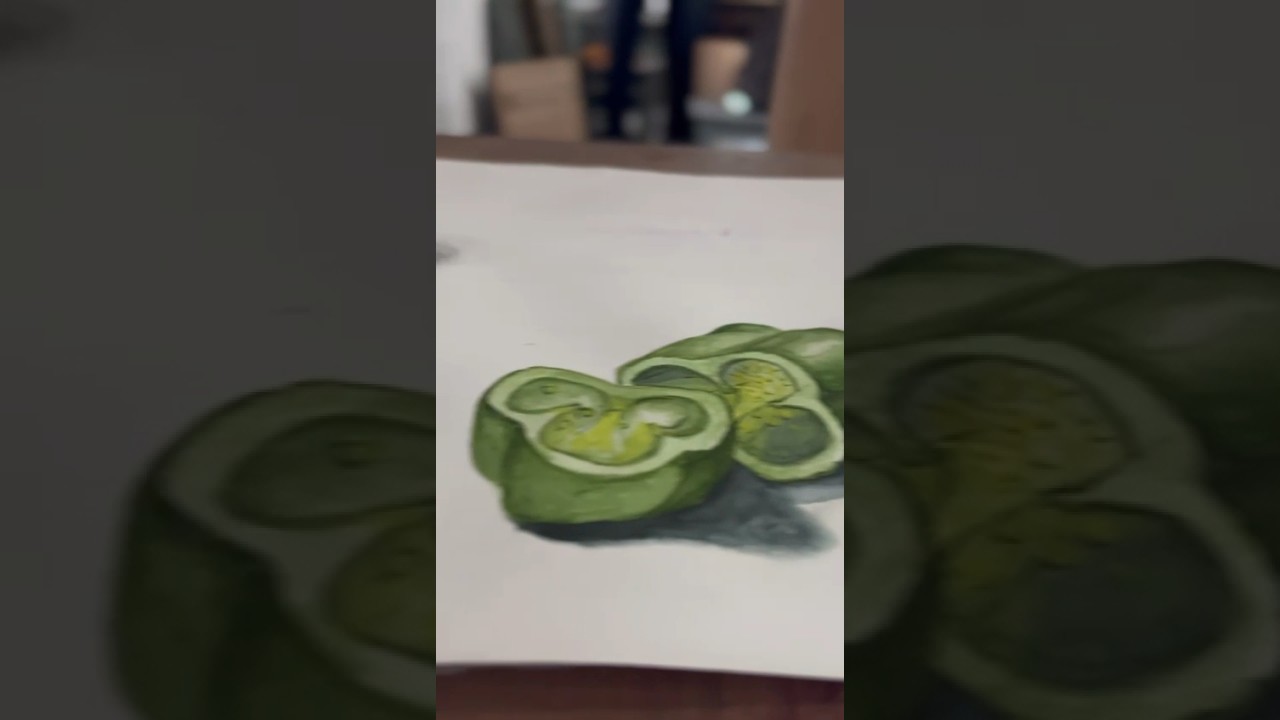 realistic capsicum 🫑 drawing || easy realistic capsicum drawing 🔥 || capsicum realistic drawingl