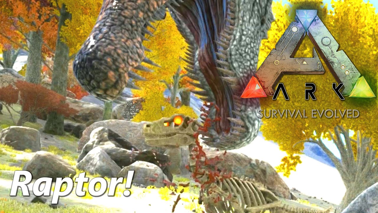 Skeleton Raptor Ark Let's Play ARK Survival Evolved #012 Skelett-Raptor!! Gefährlicher ...