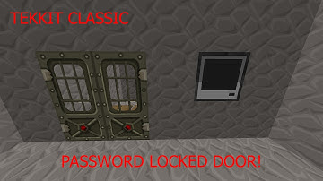 Tekkit | ComputerCraft | How to Make A Password Locked Door!