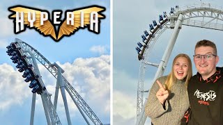 Hyperia TESTING From Multiple Angles - Thorpe Park NEW Roller Coaster!