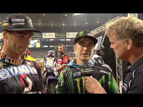 Supercross - St. Louis 2011 - Baggett/Sipes Finish