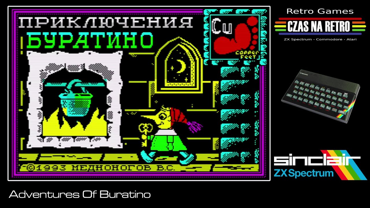 邦楽 Unblock - 1st DEMO The Adventures Of Buratino (1993) - ZX Spectrum - YouTube