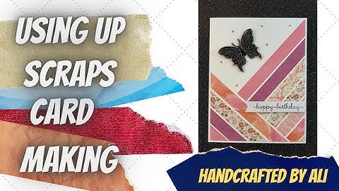 SIMPLE HANDMADE CARD IDEAS - USING UP SCRAPS ✂️📝🗞