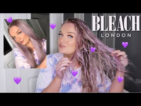 I DYED MY HAIR LILAC?! | Bleach London Violet Skies hair dye (Quarantine made me do it)