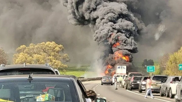 Virginia State Police investigating fiery tractor-trailer crash on I81