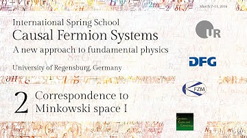 Introduction to Causal Fermion Systems - Lecture 2 - Correspondence to Minkowski space I