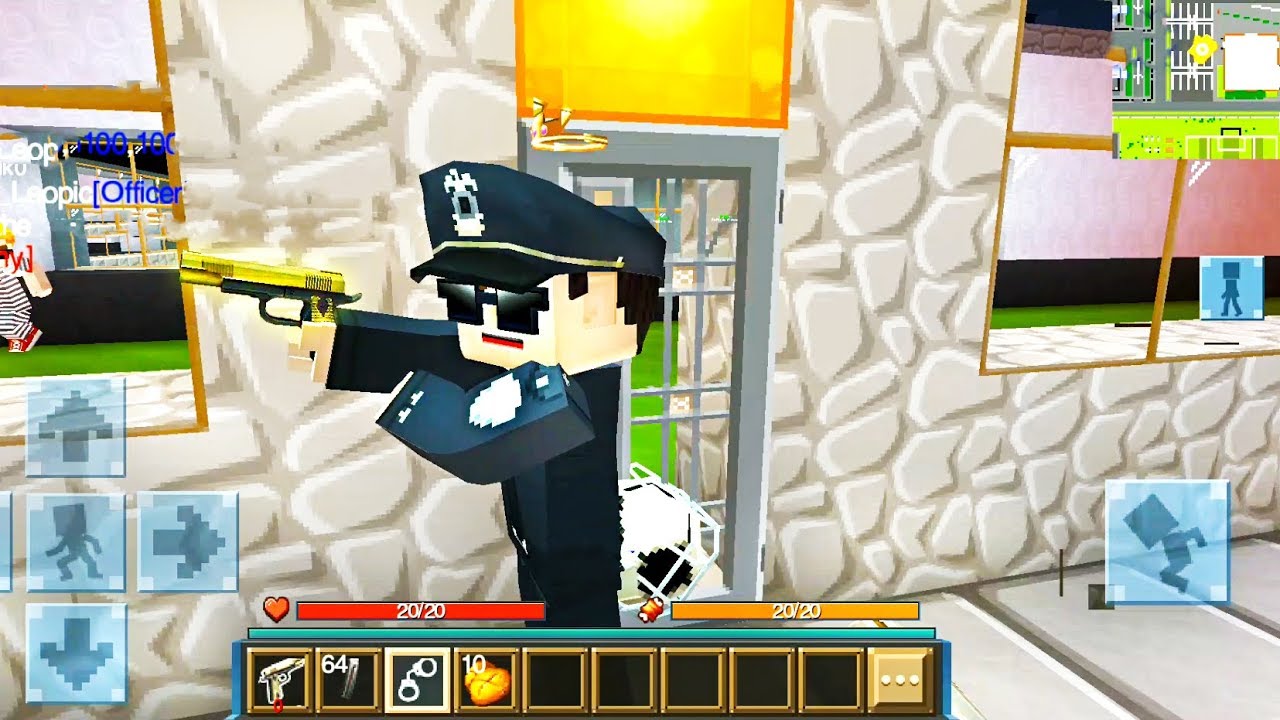 Blockman Go Jail Break : Cops Vs Robbers - Gameplay Walkthrough Part 1  (Android,iOS) 