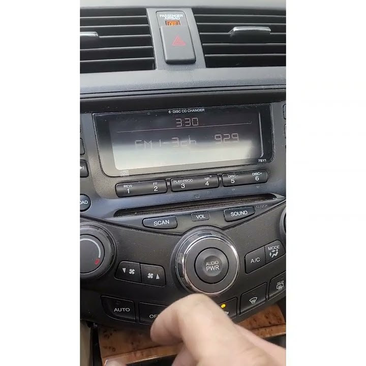 how to set clock honda accord 7th generation - YouTube - How To Set Clock In Honda Fit 2011
