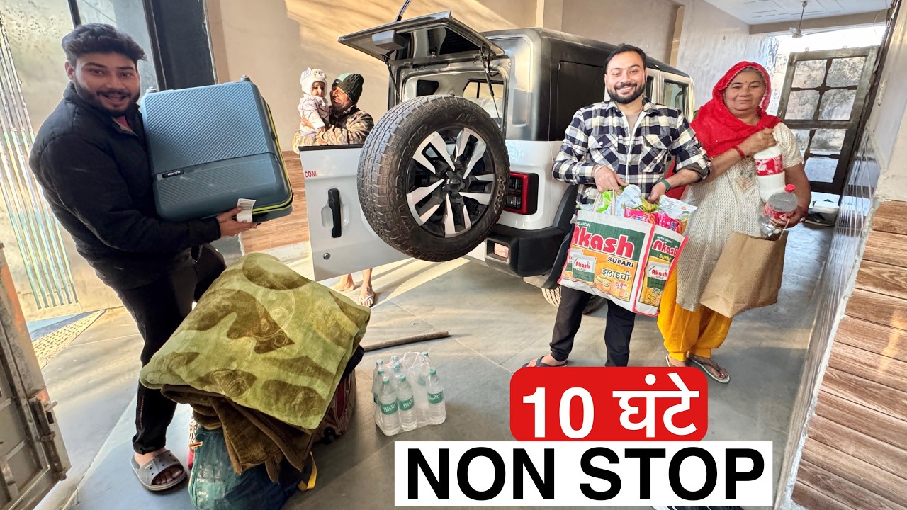 First Trip with THAR ROXX 🔥 700km Non Stop to Prayagraj 🕉️ महाकुंभ