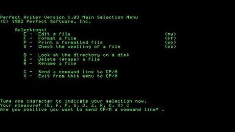 Kaypro II Perfect Writer