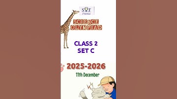 SCIENCE Olympiad NSO 2025 SET C Class 2 December #olympiad #science #nso #class2 #2025 #sof #mtg