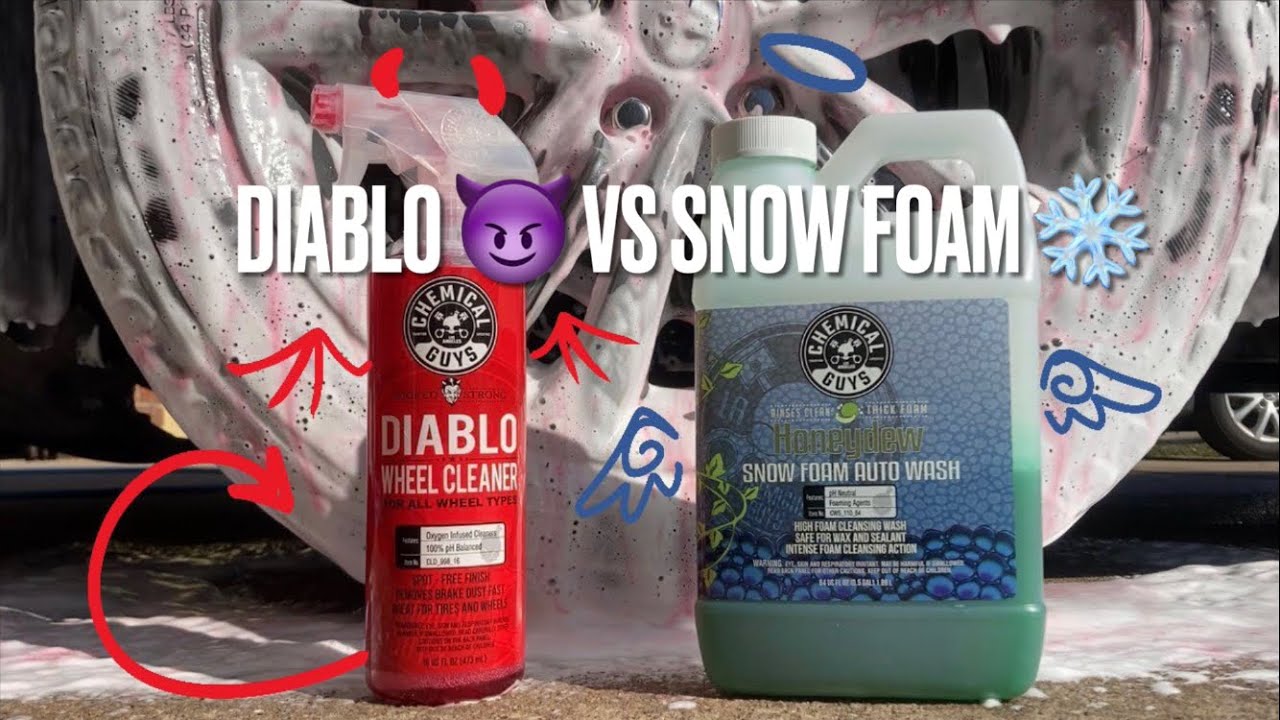 Diablo Wheel Cleaner VS. Honey Dew Snow Foam??? - Chemical Guys