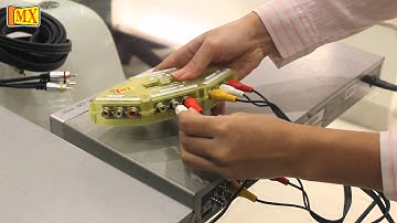 How to connect three analog inputs and one analog output. Example old devices like psp to TV