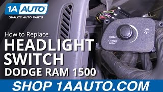 How to Replace Headlight Switch 94-02 Dodge Ram 1500