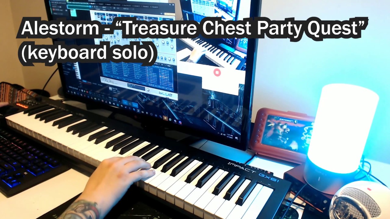 Alestorm Treasure Chest Party Quest (keyboard solo) YouTube