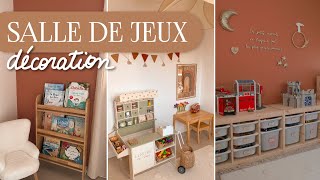 J'aménage et je décore la salle de jeux (astuces rangement)